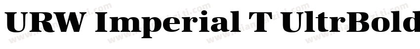 URW Imperial T UltrBoldWide字体转换
